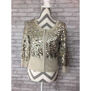 WHBM Sequined sweater size Small